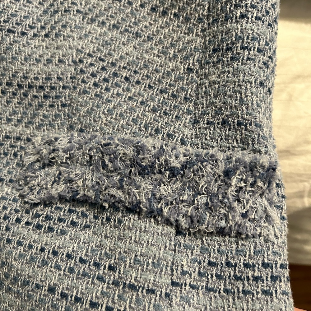 Pink Tartan 2 piece jacket and skirt in size 14   Nice shades of blue colours - Picture 7 of 11